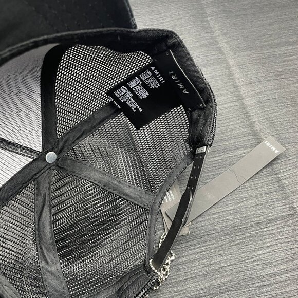 New AMIRI Red Label Black Cap - Picture 3 of 6